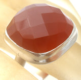 Carnelian Ring Sterling Silver Size 10 - The Jewelry Lady's Store
