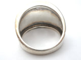 Cigar Band Ring Sterling Silver Size 7 Vintage - The Jewelry Lady's Store