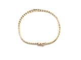 Diamond Tennis Style Gold & Sterling Bracelet - The Jewelry Lady's Store