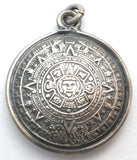 Mayan Calendar Charm / Pendant Sterling Silver Vintage - The Jewelry Lady's Store