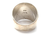 Sterling Silver Hammered Band Ring Size 9 Vintage - The Jewelry Lady's Store