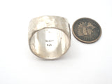 Sterling Silver Hammered Band Ring Size 9 Vintage - The Jewelry Lady's Store