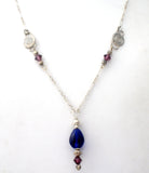 Sterling Silver Lavalier Bead Necklace 18" - The Jewelry Lady's Store