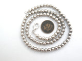Sterling Silver Pearl Bead Necklace 18" - The Jewelry Lady's Store