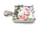 Broken Porcelain China Rose Pendant 925 - The Jewelry Lady's Store
