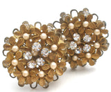 DeMario Pearl Flower Earrings Vintage - The Jewelry Lady's Store