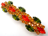 French Rhinestone Barrette Vintage - The Jewelry Lady's Store