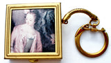 Rain Bonnet Holder Key Chain Purse Size Vintage - The Jewelry Lady's Store
