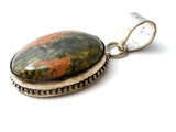 Sterling Silver Jasper Pendant For Necklace - The Jewelry Lady's Store