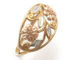 10K Black Hill Gold Flower Ring Size 7 - The Jewelry Lady's Store