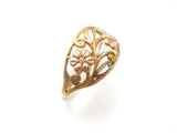 10K Black Hill Gold Flower Ring Size 7 - The Jewelry Lady's Store
