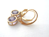 10K Gold Amethyst Dangle Earrings - The Jewelry Lady's Store