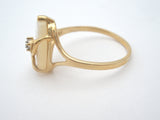 10K Gold Mother of Pearl Ring Size 7