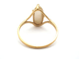 10K Gold Mother of Pearl Ring Size 7