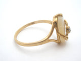 10K Gold Mother of Pearl Ring Size 7