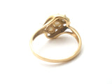 10K Gold Triple Pearl Ring JJ Size 5.5 - The Jewelry Lady's Store