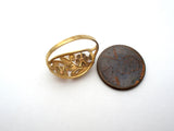 10K Black Hill Gold Flower Ring Size 7 - The Jewelry Lady's Store