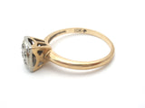 10K Gold Diamond Ring Vintage Size 6.75