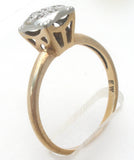 10K Gold Diamond Ring Vintage Size 6.75