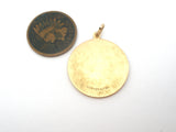 12K Gold Filled Enamel Bird Pendant Vintage