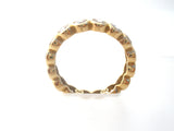 14K Gold Eternity Ring Cubic Zirconia Size 9 - The Jewelry Lady's Store