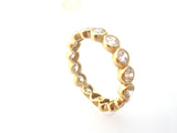 14K Gold Eternity Ring Cubic Zirconia Size 9 - The Jewelry Lady's Store