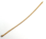14K Gold Filled Link Charm Bracelet 8" Vintage