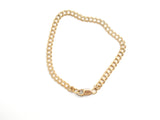 14K Gold Filled Link Charm Bracelet 8" Vintage
