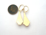 14K Gold Leverback Earrings Dangle - The Jewelry Lady's Store