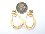 14K Yellow Gold Filigree Earrings Vintage - The Jewelry Lady's Store