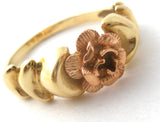 14K Yellow & Rose Gold Ring Size 5 - The Jewelry Lady's Store