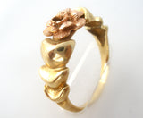 14K Yellow & Rose Gold Ring Size 5 - The Jewelry Lady's Store