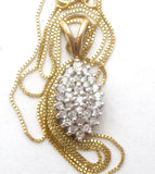 14K Gold .5 Carat Diamond Pendant Necklace - The Jewelry Lady's Store
