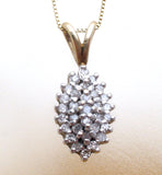 14K Gold .5 Carat Diamond Pendant Necklace - The Jewelry Lady's Store