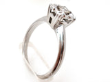14K White Gold Diamond Ring Vintage