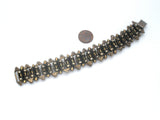 AB Rhinestone & Pearl Antique Vintage Bracelet Set