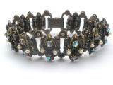 AB Rhinestone & Pearl Antique Vintage Bracelet Set