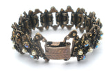 AB Rhinestone & Pearl Antique Vintage Bracelet Set