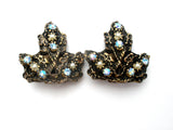 AB Rhinestone & Pearl Antique Vintage Bracelet Set