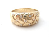 ARTCARVED 14K Gold Diamond Ring Size 11 Vintage Band