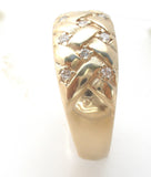 ARTCARVED 14K Gold Diamond Ring Size 11 Vintage Band