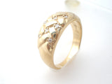 ARTCARVED 14K Gold Diamond Ring Size 11 Vintage Band