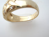 ARTCARVED 14K Gold Diamond Ring Size 11 Vintage Band