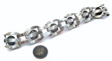 Amethyst Cabochon Bracelet Sterling Silver Vintage - The Jewelry Lady's Store