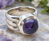 Amethyst Gemstone Ring Sterling Silver Size 7