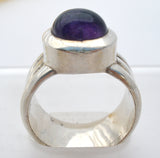 Amethyst Gemstone Ring Sterling Silver Size 7