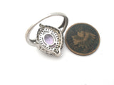 Amethyst & Sapphire Sterling Ring Size 8 - The Jewelry Lady's Store