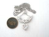 Angel CZ Sterling Silver Lavalier Necklace by Key Star - The Jewelry Lady's Store