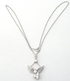 Angel CZ Sterling Silver Lavalier Necklace by Key Star - The Jewelry Lady's Store