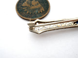 Antique 14K Gold Sapphire & Diamond Bar Pin Brooch - The Jewelry Lady's Store